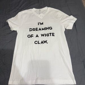 Bella Canvas White Tee with Black Text